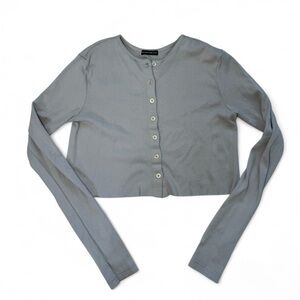 Blue Brandy Melville cotton long sleeve cardigan ⏹️